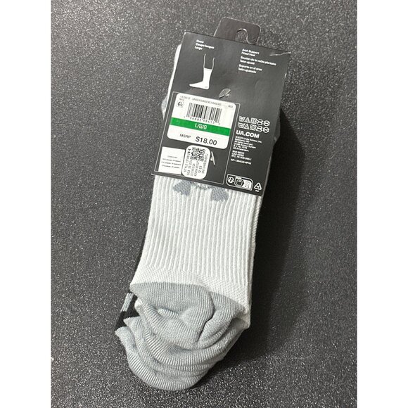 Under Armour Performance Tech Crew Socks 3-Pack L Moisture Wicking & Cushioned - Picture 3 of 3